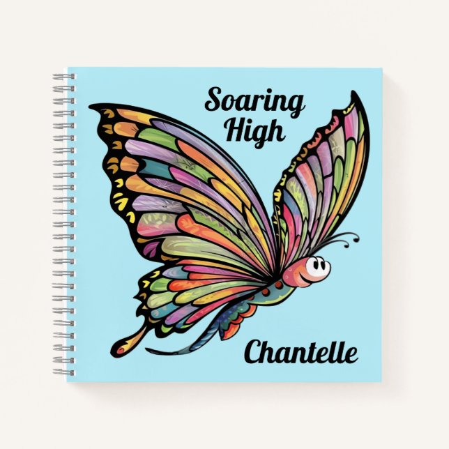 Cuaderno Personalizado Mariposa personalizada (Anverso)