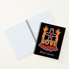 Cuaderno Personalizado Me Encanta Halloween Espiral Noteboo