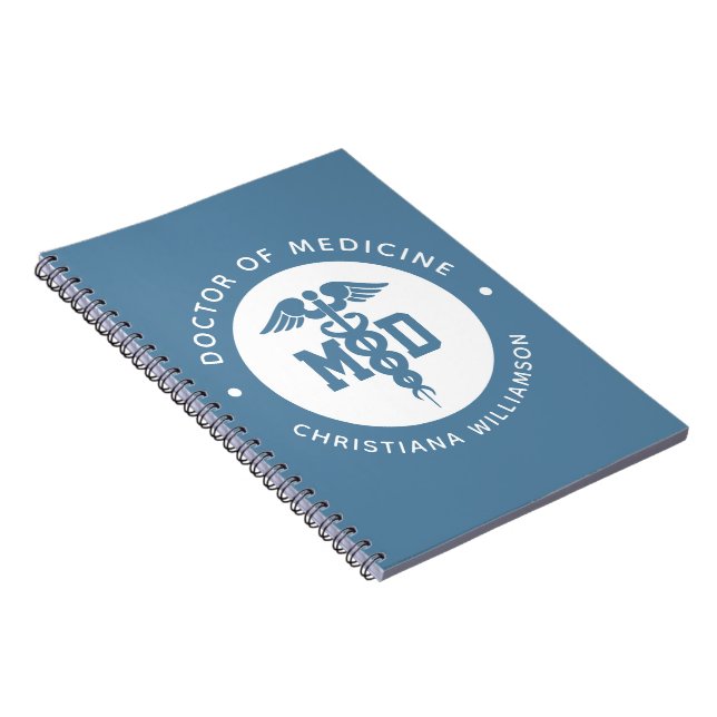 Cuaderno Personalizado Médica de Medicina Médica Graduación (Lado Derecho)