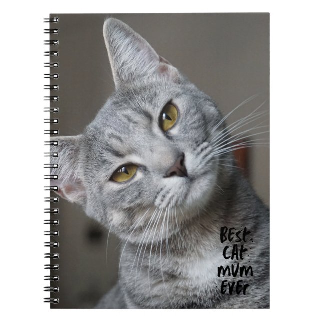 Cuaderno Personalizado Mejor Gata Mamá Nunca Moderna Foto D (Frente)