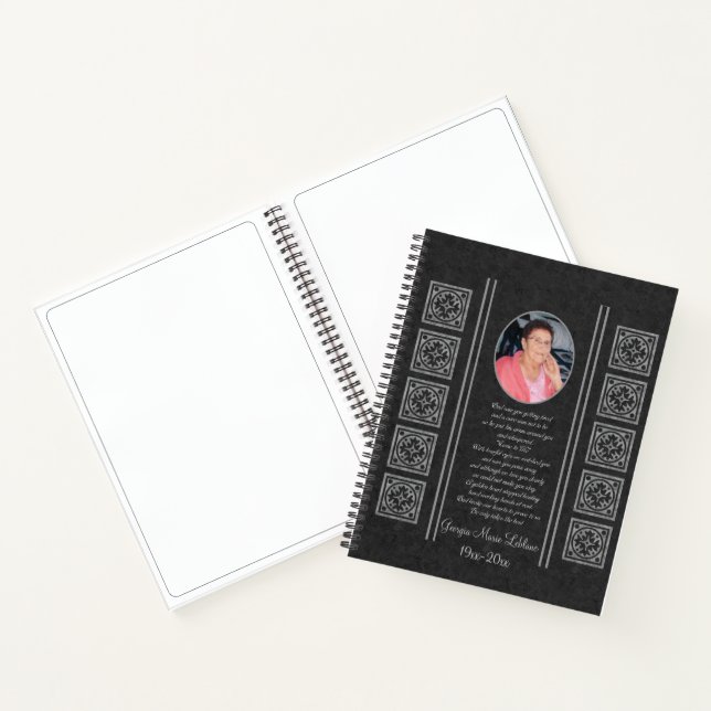 Cuaderno Personalizado Memorial Keepsakes Guest Book (Interior)