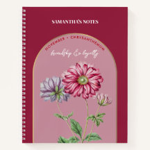 Personalizado Mes de la Flor de Nacimiento Noviemb