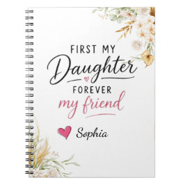 Cuaderno Personalizado Mi Hija Por Siempre Mi Amiga