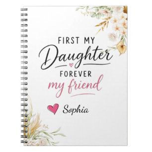 Cuaderno Personalizado Mi Hija Por Siempre Mi Amiga
