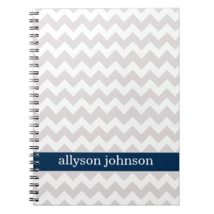 Cuaderno personalizado modelo de Chevron de la