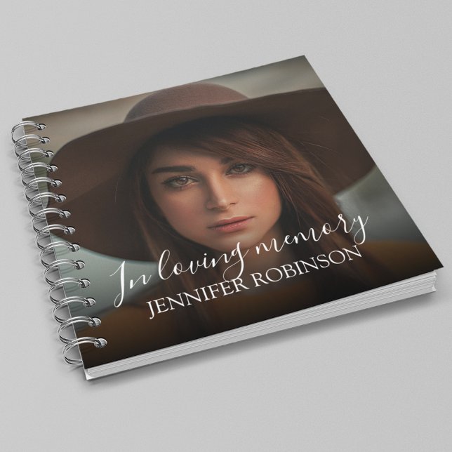 Cuaderno Personalizado moderno en memoria | Memorial (Subido por el creador)