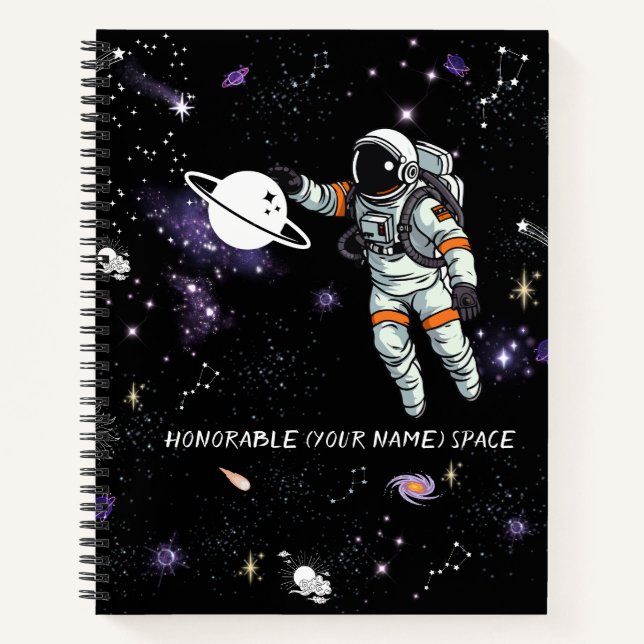 Cuaderno Personalizado Moderno Guay estrellas de patrón cie (Anverso)