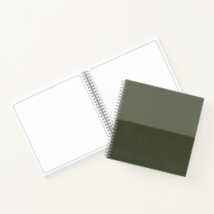 Cuaderno Personalizado moderno Moss Green Sketchbook - Dobl