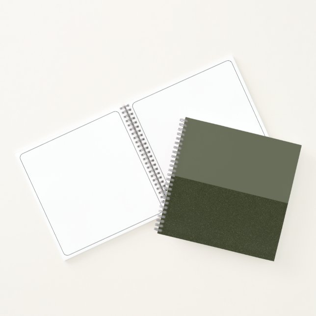 Cuaderno Personalizado moderno Moss Green Sketchbook - Dobl (Interior)