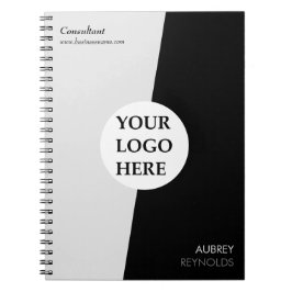 Cuaderno Personalizado Moderno Sencillo Profesional Blanco 