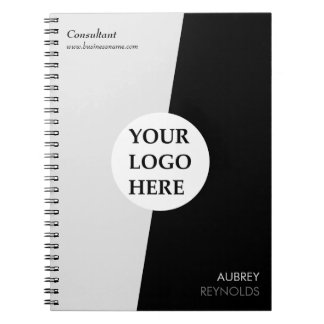 Cuaderno Personalizado Moderno Sencillo Profesional Blanco 