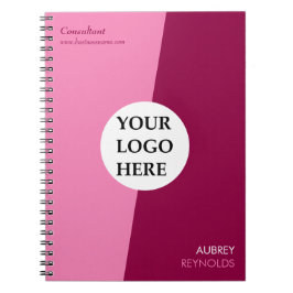 Cuaderno Personalizado moderno simple profesional rosa