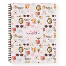 Personalizado Monograma Coquette Cute chica Rosa F