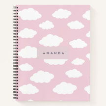 Personalizado Monograma Cute Girly Pink Cloud Gift