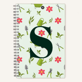 Cuaderno Personalizado Monograma Green Gardening