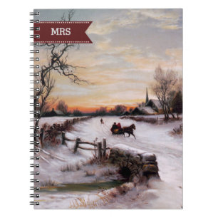 Cuaderno Personalizado Monogramas Navidades Bellas Artes Re