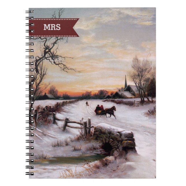 Cuaderno Personalizado Monogramas Navidades Bellas Artes Re (Frente)