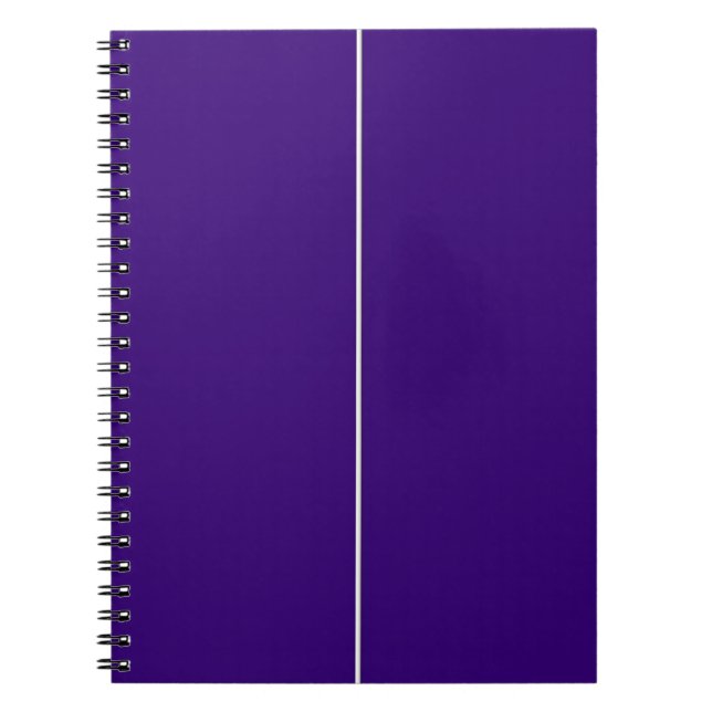 Cuaderno Personalizado morado y blanco (Frente)