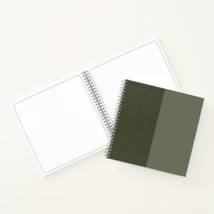Cuaderno Personalizado Moss Green Textured Sketchbook
