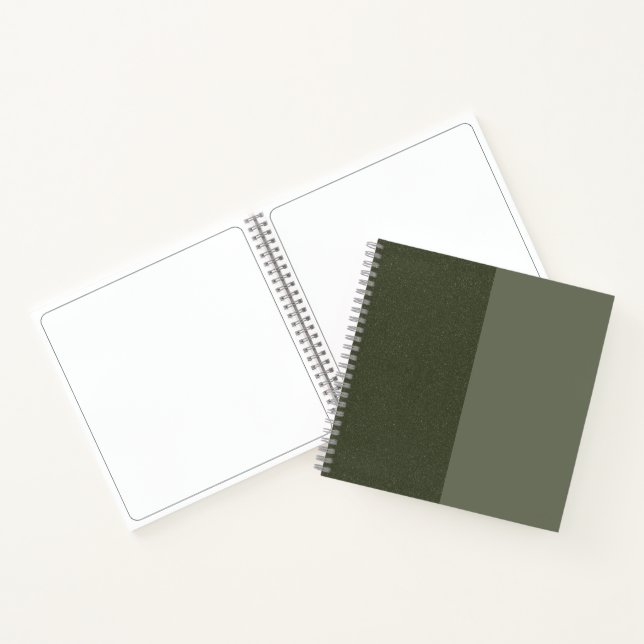 Cuaderno Personalizado Moss Green Textured Sketchbook (Interior)