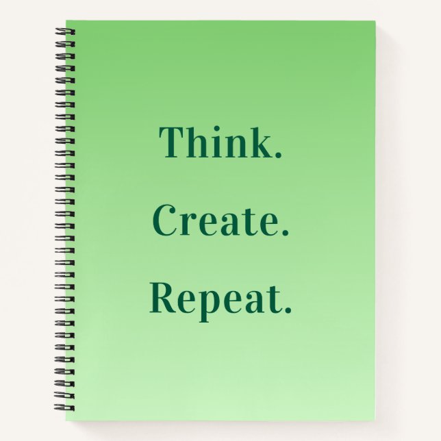 Cuaderno Personalizado Motivacional Gradiente Sage (Anverso)