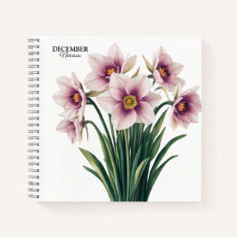 Cuaderno Personalizado Narcissus Bloom - Regalo de diciembr