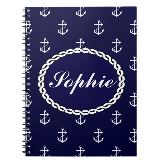 Cuaderno Personalizado Náutico de Opus Posh Anchor (Frente)
