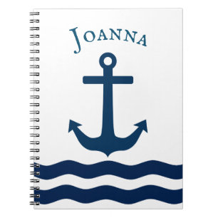 Cuaderno Personalizado Náutico de Sleek Anchor