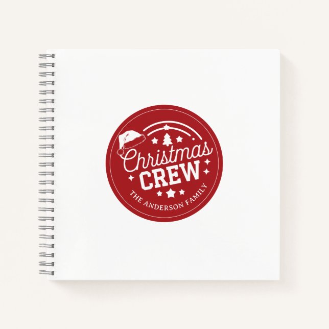 Cuaderno Personalizado Navidades diy personalizados Crew re (Anverso)