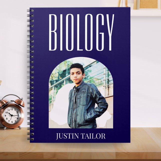 Cuaderno Personalizado Navy Biology Photo Name Boys Gift Id (Subido por el creador)