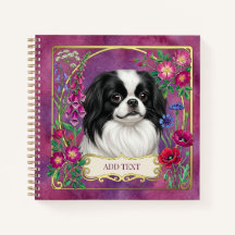 Cuaderno personalizado negro y blanco Chin Japonés