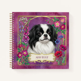 Cuaderno personalizado negro y blanco Chin Japonés