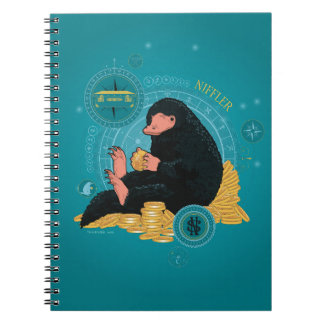 Cuaderno Personalizado NIFFLER™ con monedas de oro