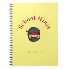 Cuaderno Personalizado Ninja Escolar de Cubierta A