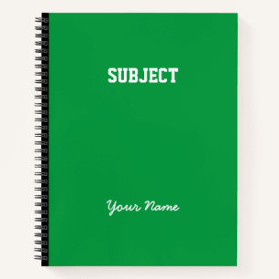 Cuaderno Personalizado Nombre del guión del asunto Composic