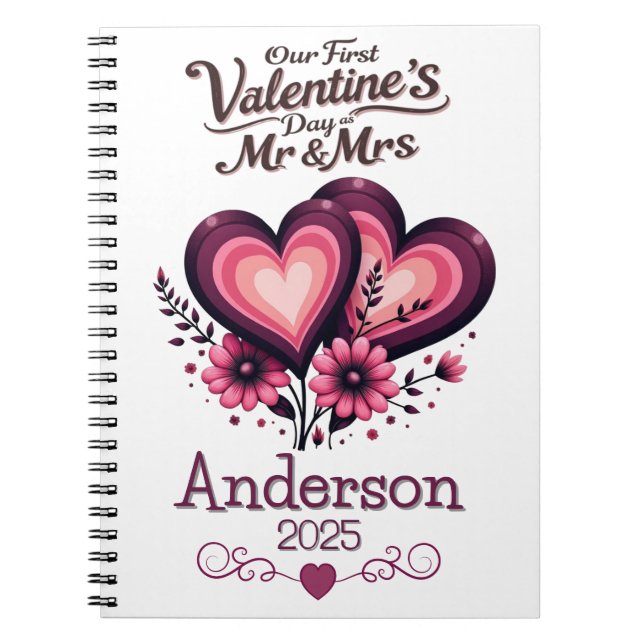 Cuaderno Personalizado Nuestro Primer Día de San Valentín S (Frente)