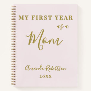 Cuaderno Personalizado Nueva Mamá Pastel Rosa Dora