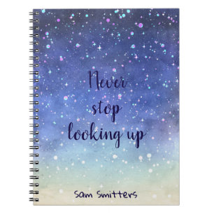 Cuaderno Personalizado nunca pare el mirar para arriba de