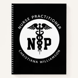 Cuaderno Personalizado Nurse Practicante Graduación Caduceu