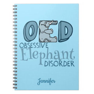Cuaderno Personalizado obsesivo lindo del desorden del