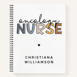 Cuaderno Personalizado Oncología Enfermera Oncología RN Reg