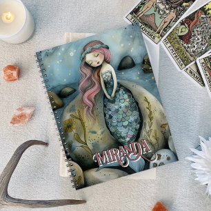 Cuaderno Personalizado Oracle Mystical Mermaid & Sea Shore 