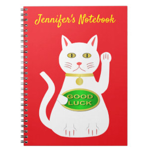 Cuaderno Personalizado Oriental Lucky Cat