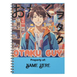 Cuaderno Personalizado Otaku Guy Anime