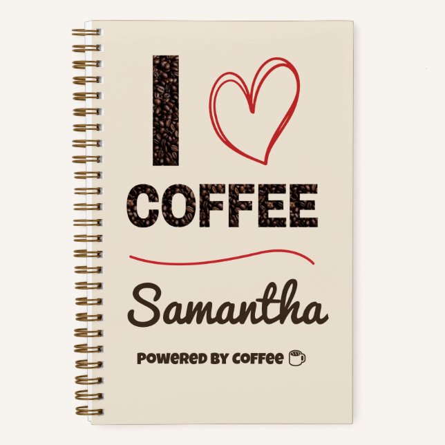 Cuaderno Personalizado para Amantes del Café (Anverso)