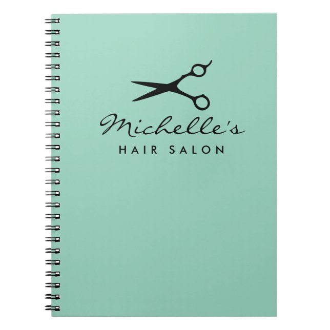 Cuaderno personalizado para estilistas de cabello  (Frente)