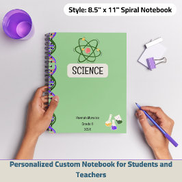 Cuaderno personalizado para estudiantes