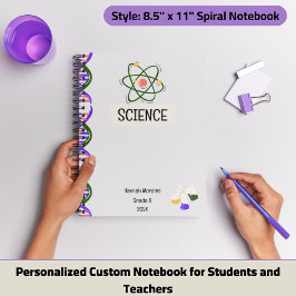 Cuaderno personalizado para estudiantes