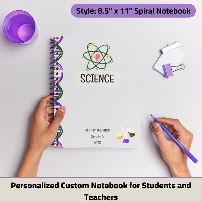 Cuaderno personalizado para estudiantes (Personalized Custom Notebook for Students and Teachers)