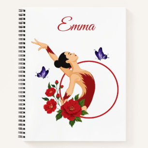 Cuaderno personalizado para gimnasta